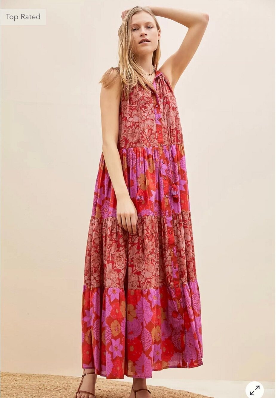 NWT❤️Anthropologie Virginia Maxi Dress szM